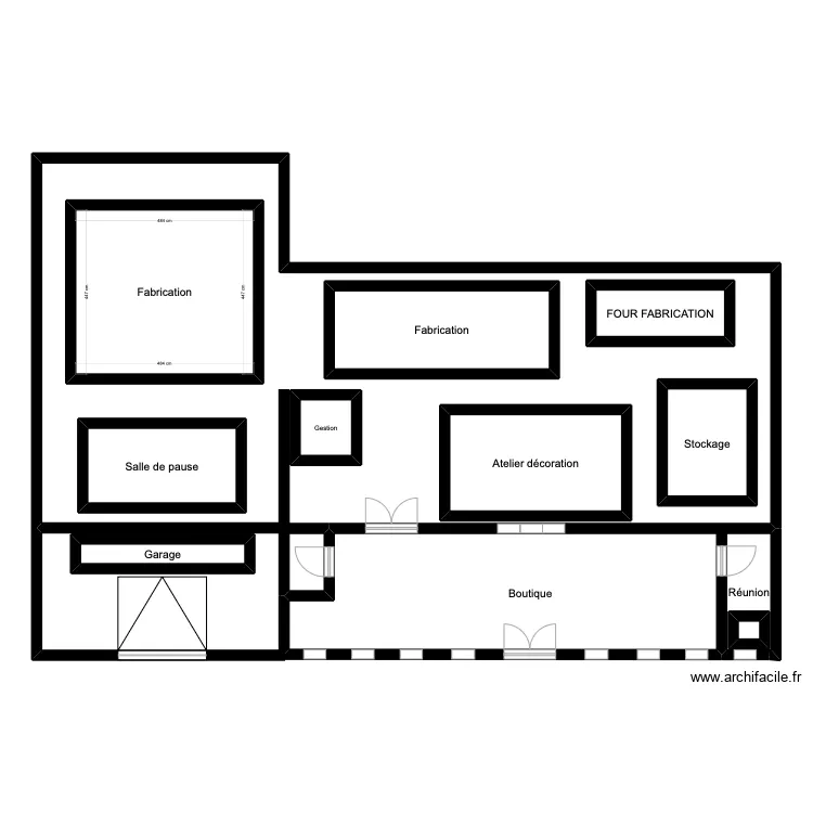 Ateliers Arquié. Plan de Ateliers Arquié. Plan de