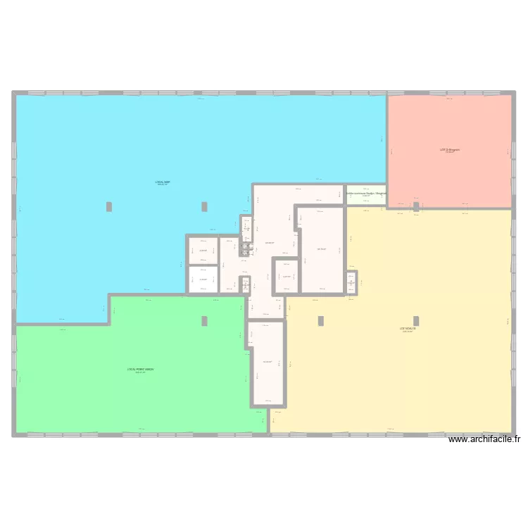 R2 DMAG - Division des lots. Plan de 