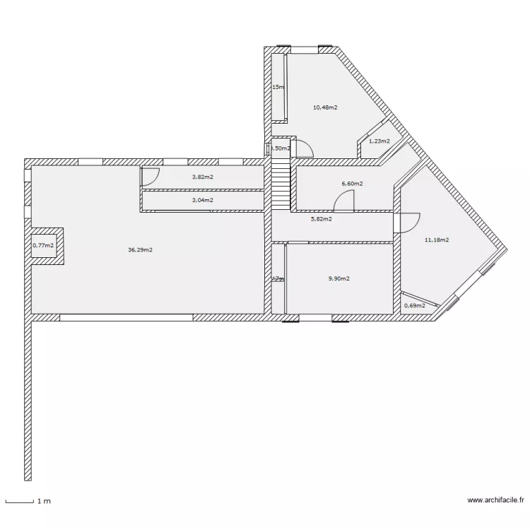 Chambre du haut. Plan de Chambre du haut. Plan de