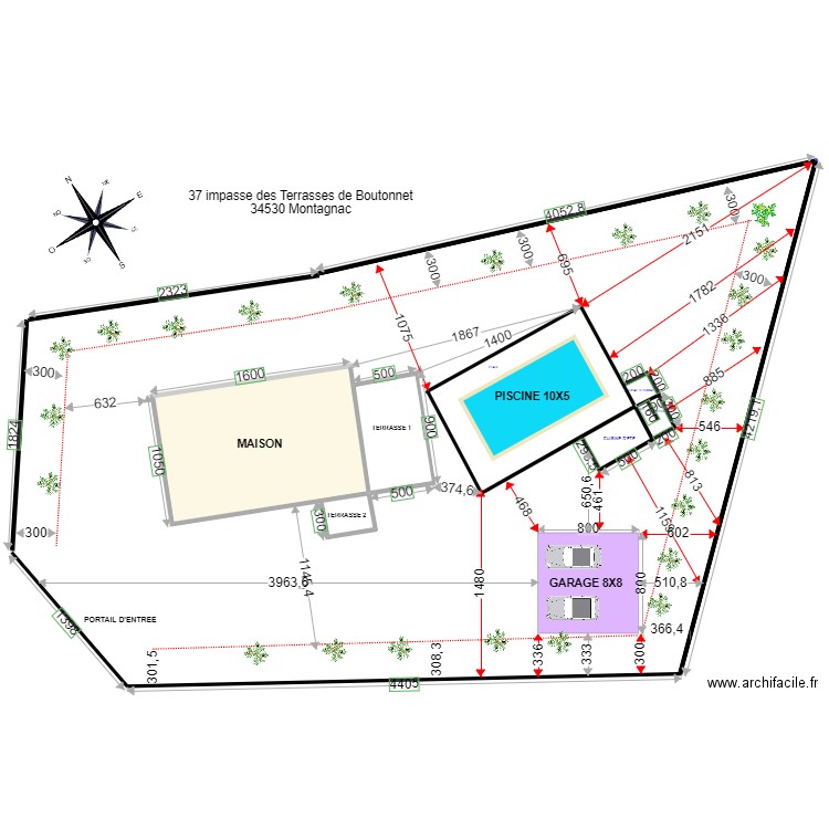 Plan Global. Plan de 1 pièce et 157 m2