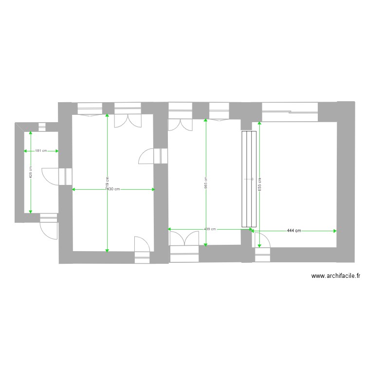 maison Sermaise RDC. Plan de 0 pièce et 0 m2