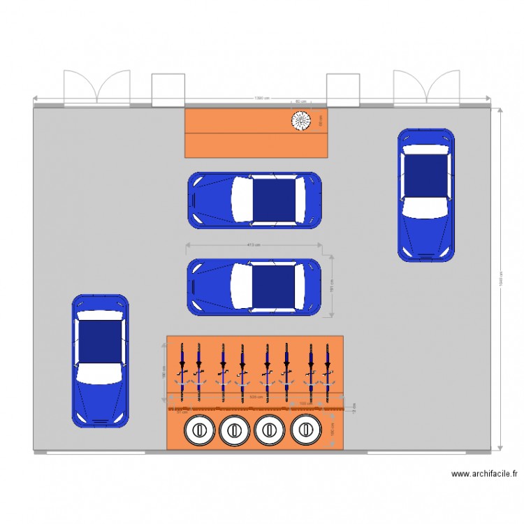 Nouvelle entrée du personnel aménagement version 1. Plan de 0 pièce et 0 m2