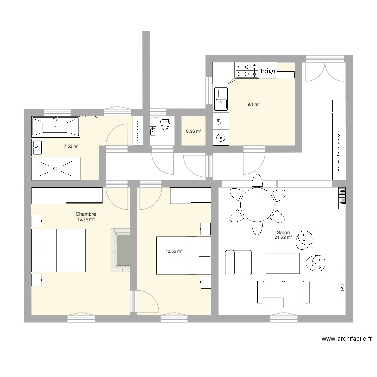 Appartement 39 Auteuil V4. Plan de 0 pièce et 0 m2