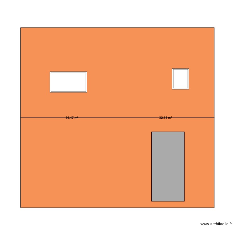 Combles. Plan de 0 pièce et 0 m2