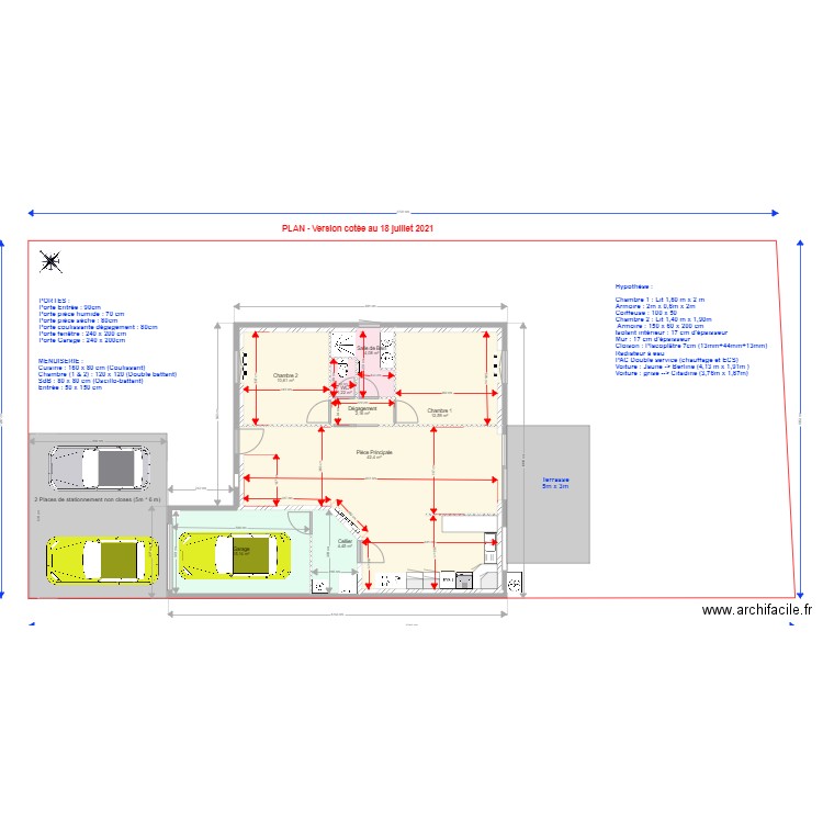 BERNARD Version cotée 180721 sans mobilier. Plan de 0 pièce et 0 m2