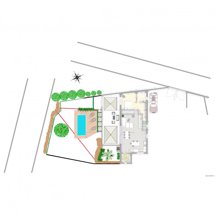 Piscine sans LT. Plan de 0 pièce et 0 m2