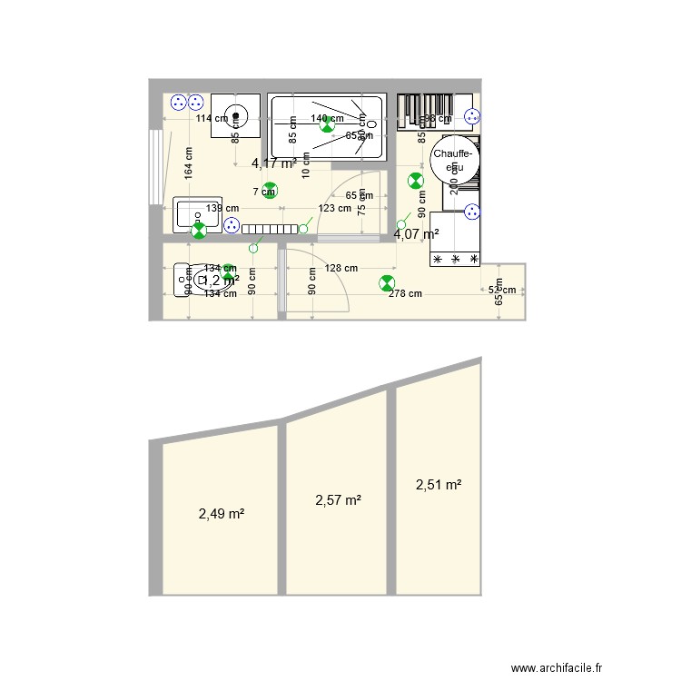 sdb 3. Plan de 0 pièce et 0 m2