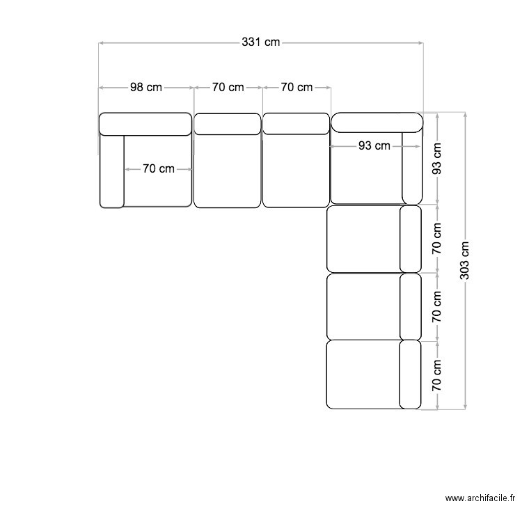 sense client. Plan de 0 pièce et 0 m2