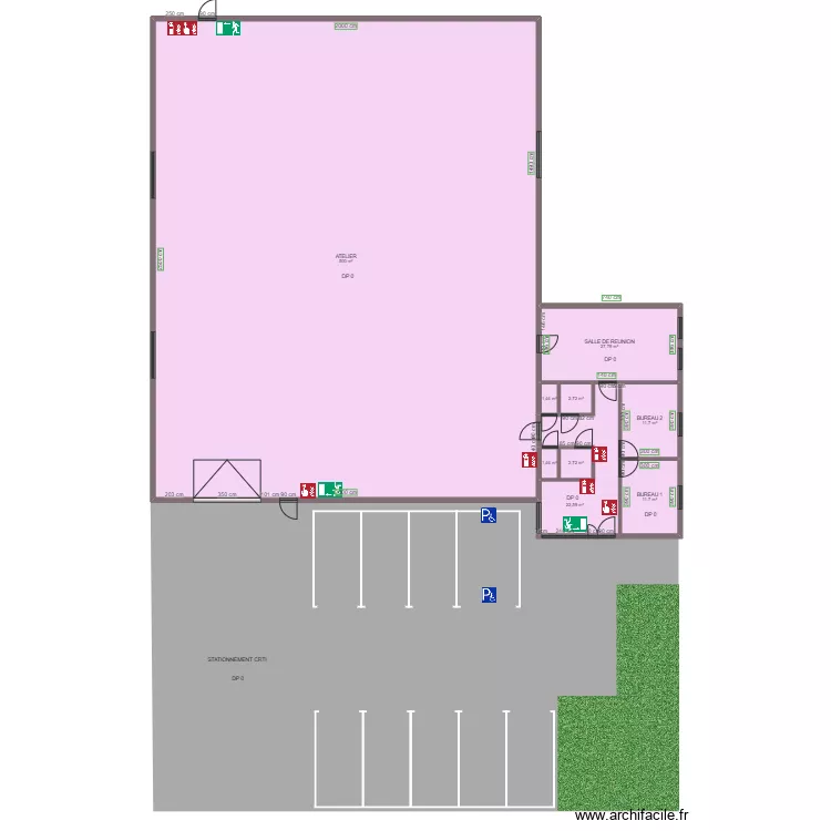 CRTI AVANT TRAVAUX. Plan de 