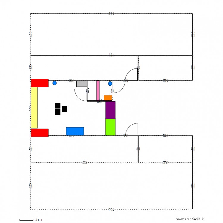 cebntre. Plan de 0 pièce et 0 m2