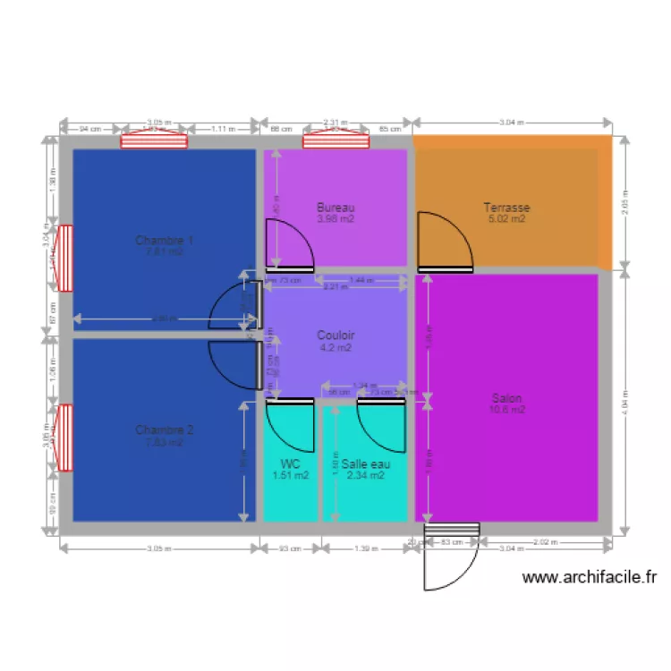 AURELA Muriel. Plan de 