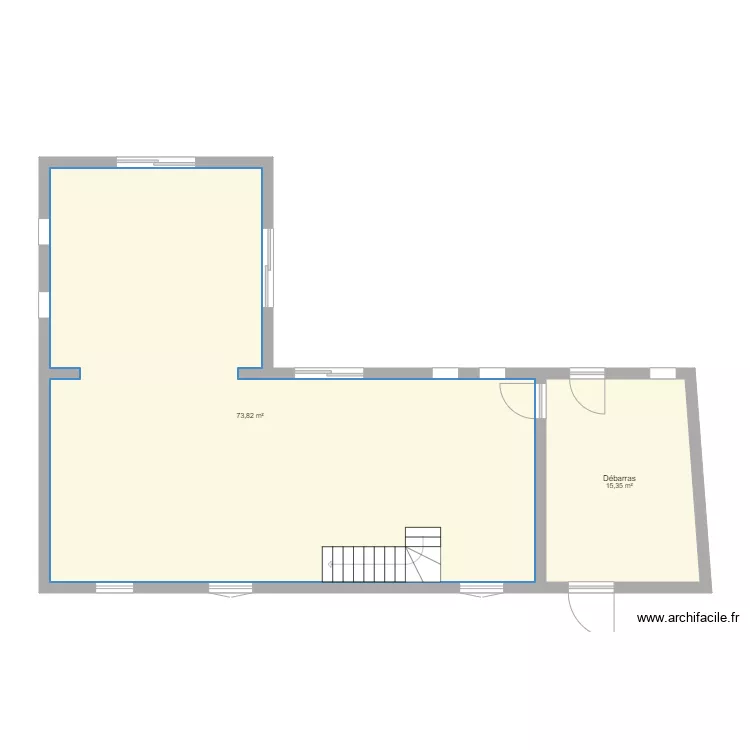 garage rdc. Plan de 