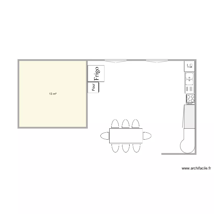 plan cuisine. Plan de 