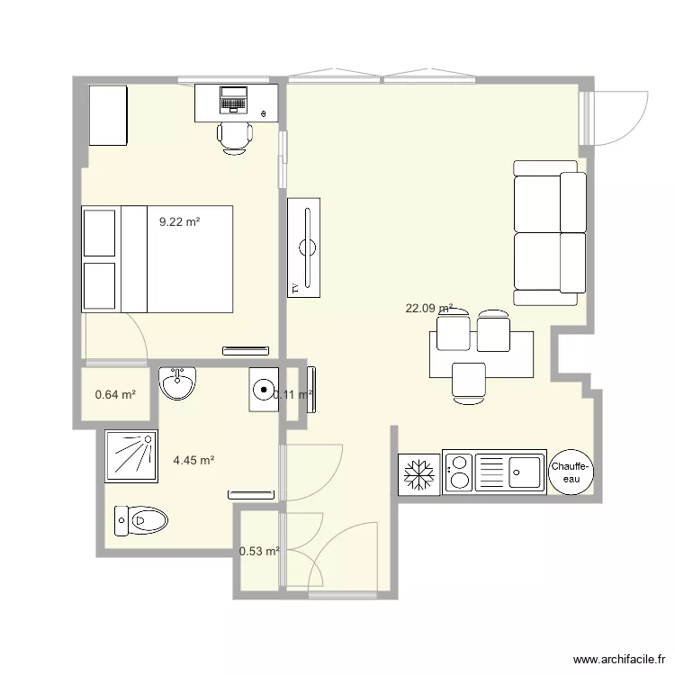 Pegurier apres travaux 1. Plan de 