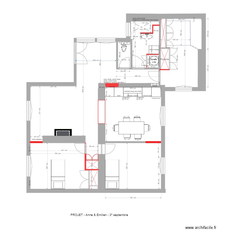 verneret projet 4 septembre . Plan de 0 pièce et 0 m2