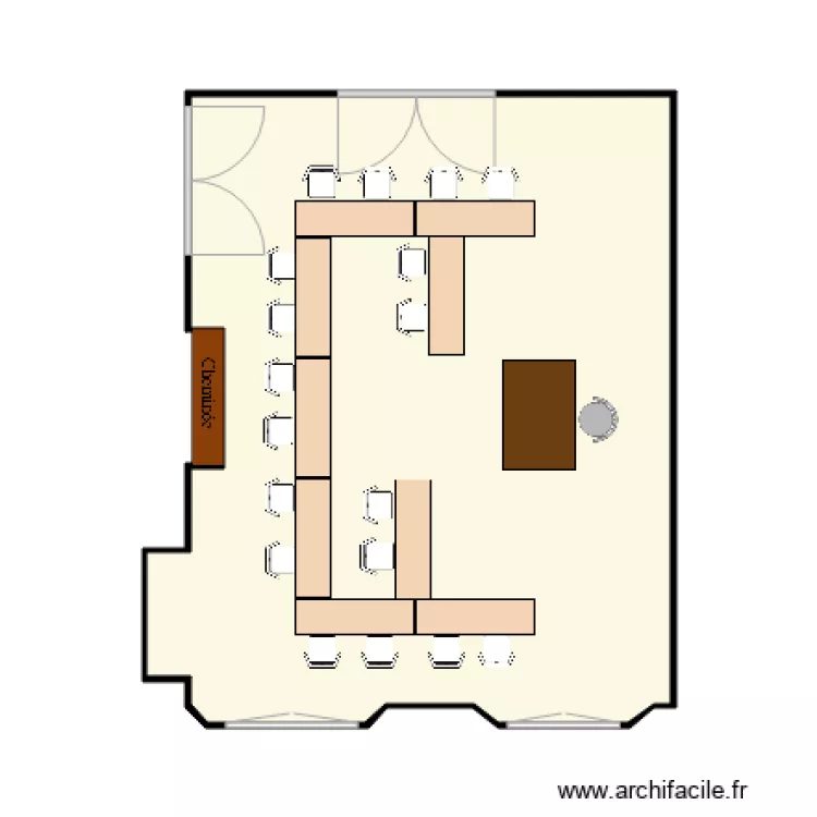 Salle 605 1er &eacute;tage 199. Plan de 