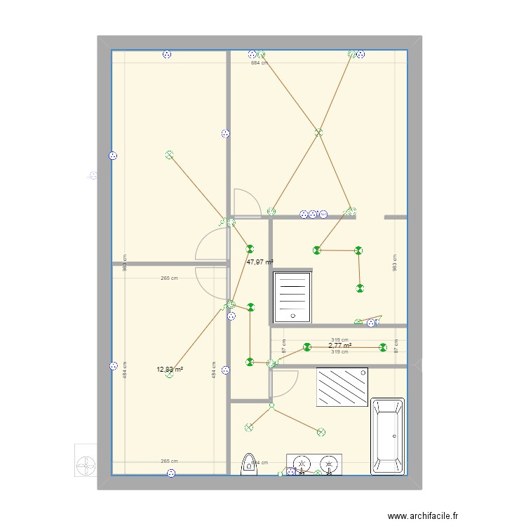 MAISON SEB RDC. Plan de 0 pièce et 0 m2