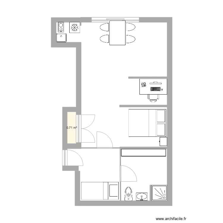 APPARTEMENT 4. Plan de 