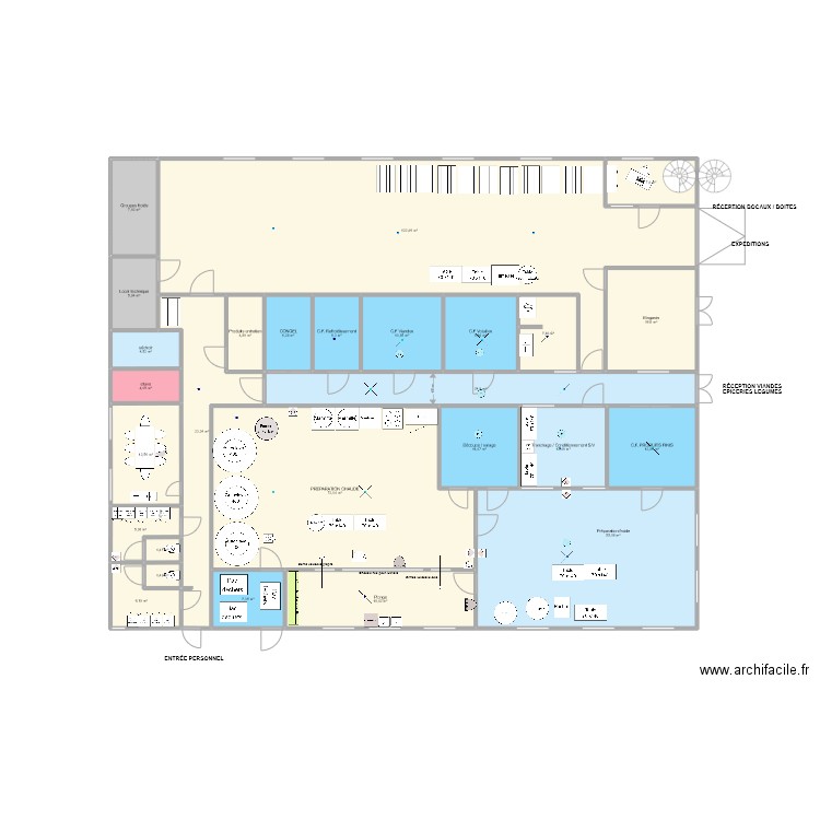 Marmitte & Co 003. Plan de 27 pièces et 481 m2