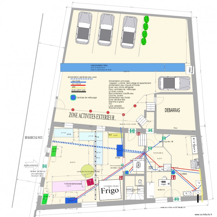 Amenagement magasin AEP 0. Plan de 0 pièce et 0 m2