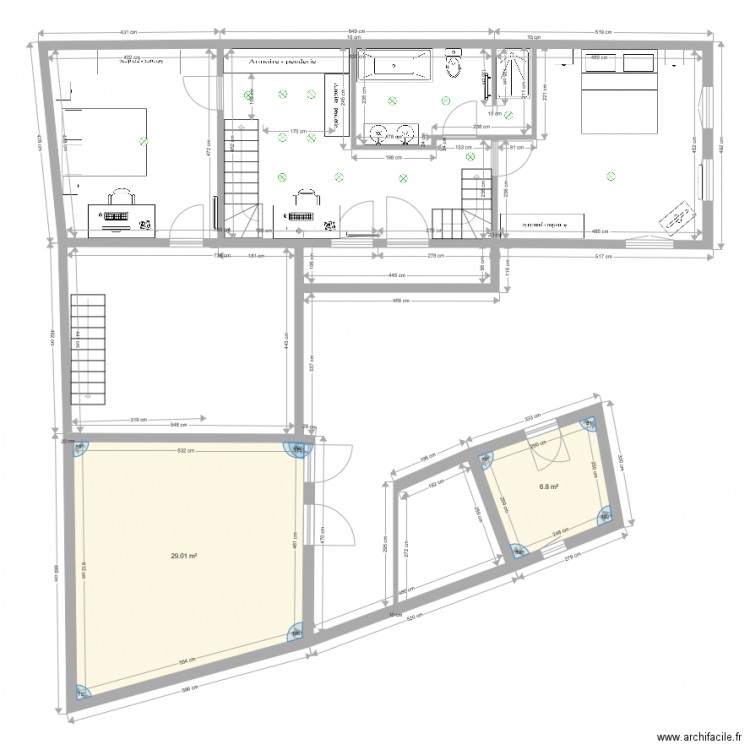 maison pierre. Plan de 0 pièce et 0 m2