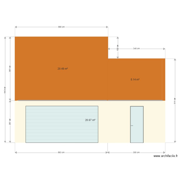 garage extension facade new. Plan de 0 pièce et 0 m2