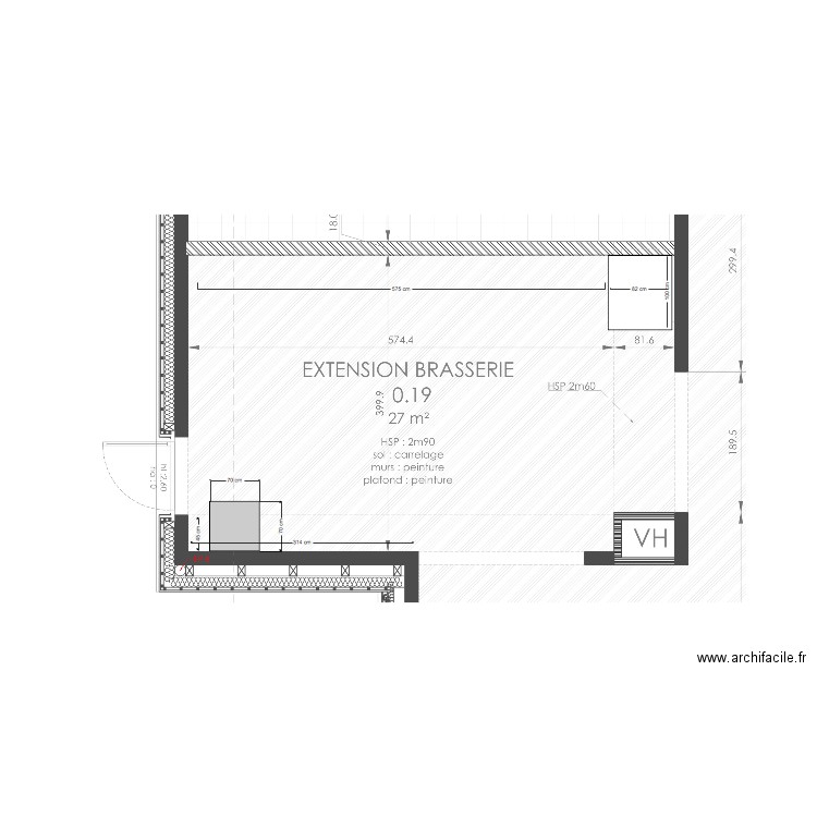 Brasserie M Bequet. Plan de 0 pièce et 0 m2