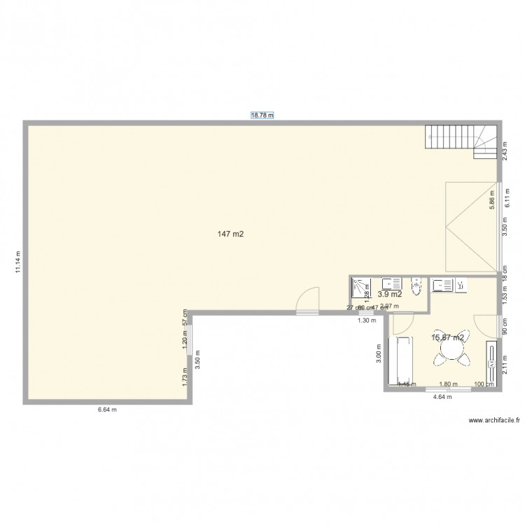 mourier soussol. Plan de 0 pièce et 0 m2