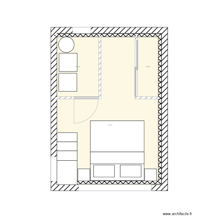 PROJET PORTIER. Plan de 0 pièce et 0 m2