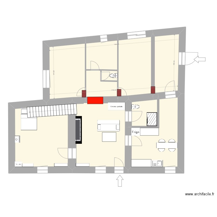 LE HAOU 2. Plan de 10 pièces et 120 m2