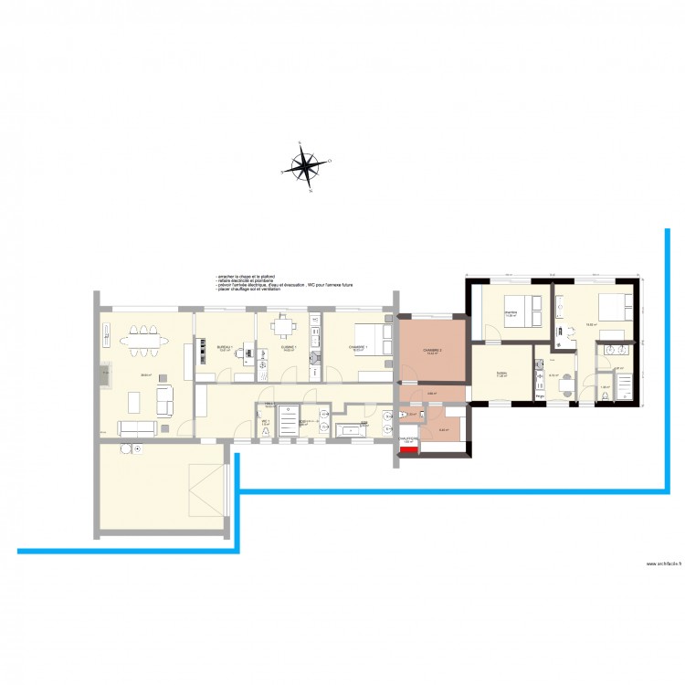 VEDRIN 75 m2 bis. Plan de 0 pièce et 0 m2