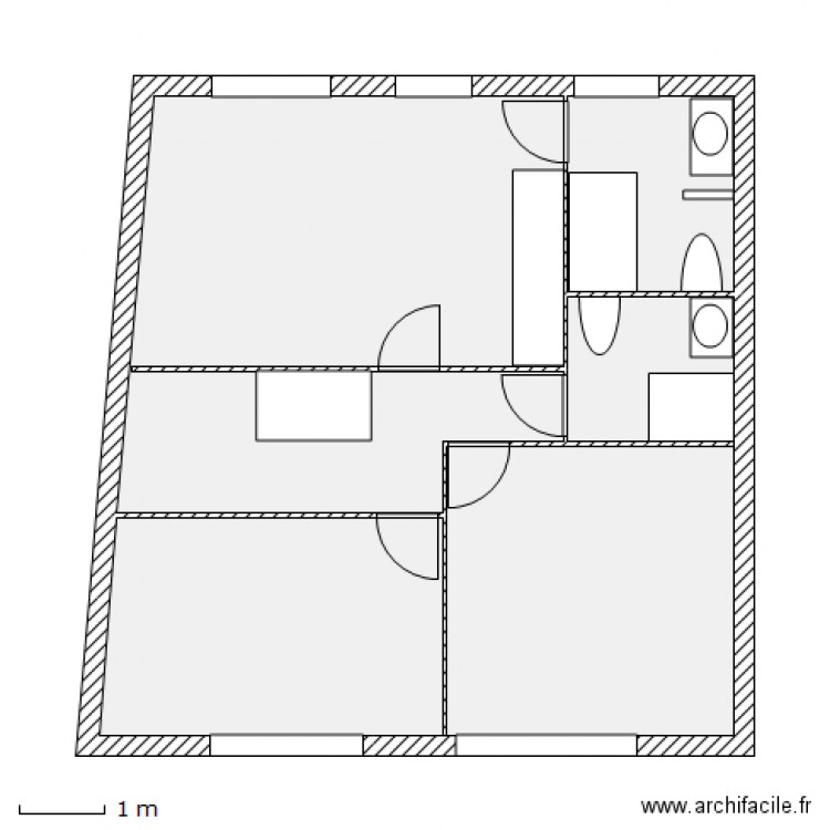 Maison FUKS MONTREUIL 1°. Plan de 0 pièce et 0 m2