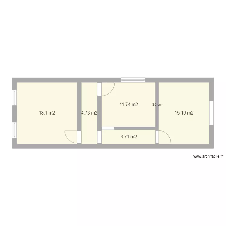 Chambres 2. Plan de 