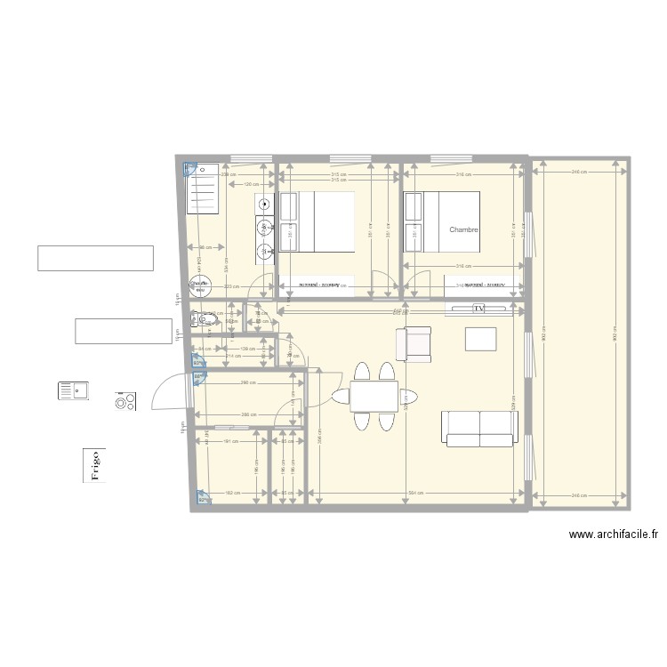 plans T3. Plan de 0 pièce et 0 m2