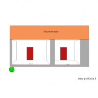 plan de coupe ouverture mur avant travaux