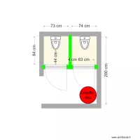 PLAN WC ECOLE NOTRE DAME DES VICTOIRES