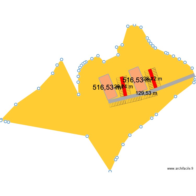 gap 1. Plan de 2 pièces et 1033 m2