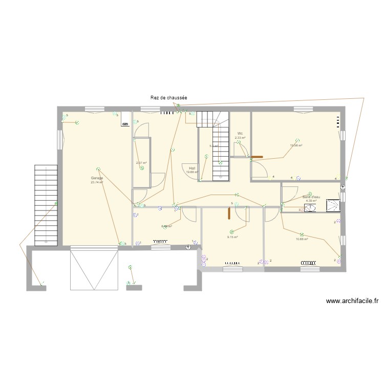 Tremillon rez de chauss&eacute;e. Plan de 0 pièce et 0 m2