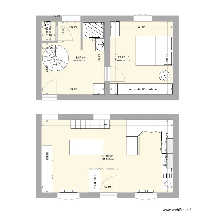 refuge. Plan de 0 pièce et 0 m2