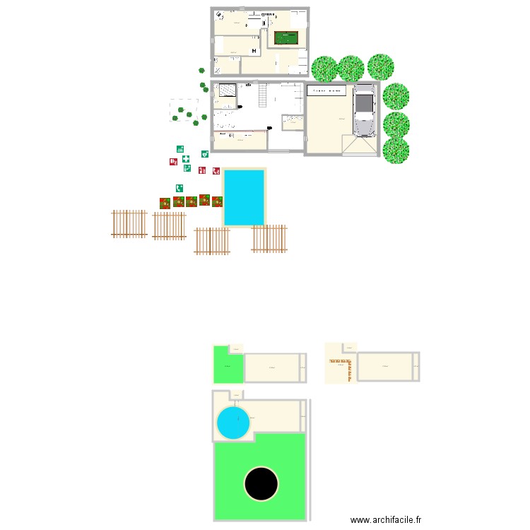 Evan. Plan de 19 pièces et 354 m2