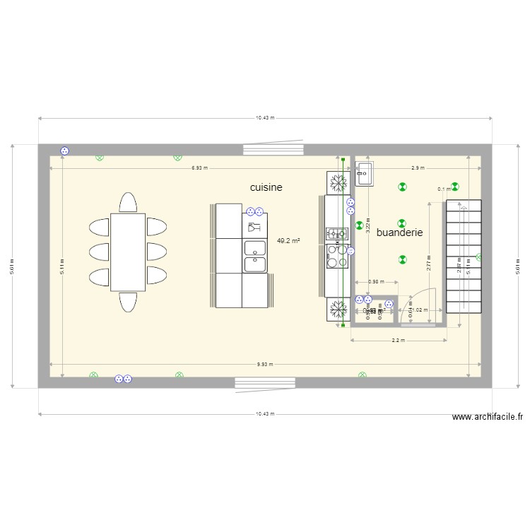 cuisine. Plan de 0 pièce et 0 m2