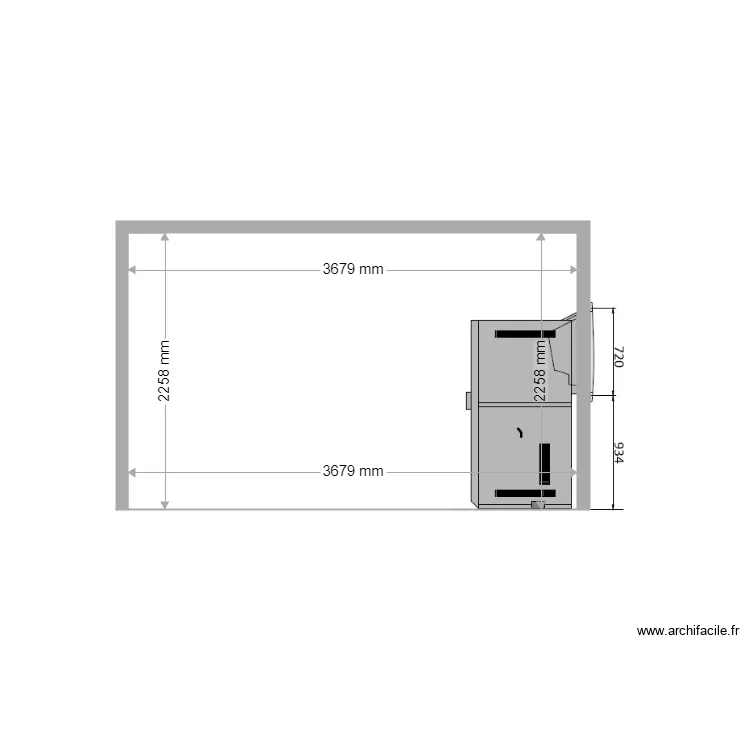 COUPE EXISTANTE NIMES MAISON CARREE 328. Plan de 