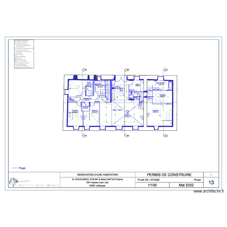 carine cartier. Plan de 0 pièce et 0 m2