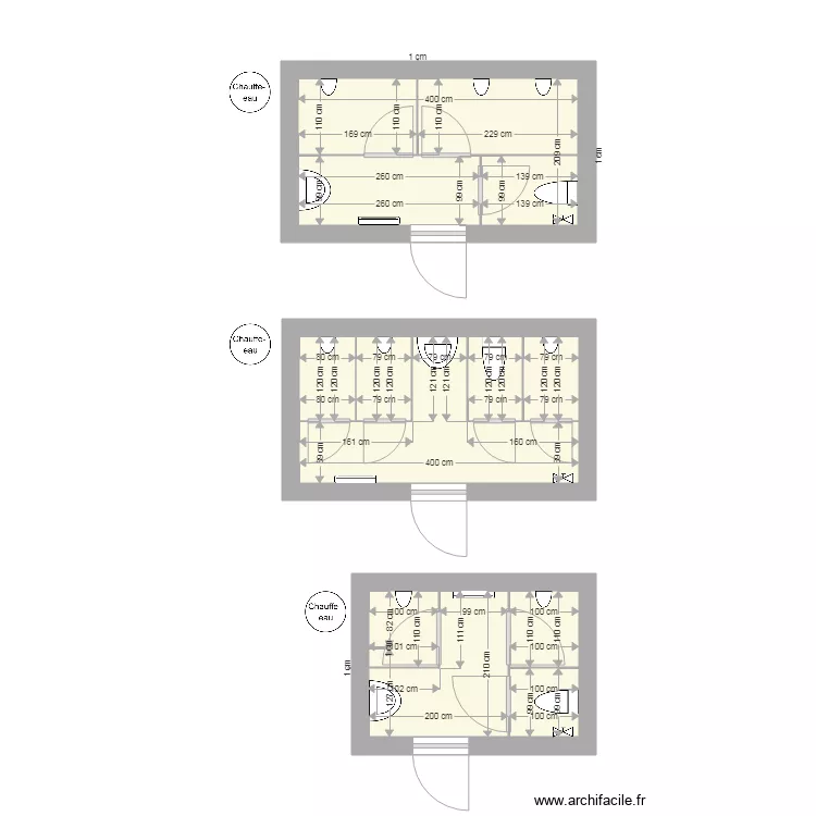 Le bois menia. Plan de 