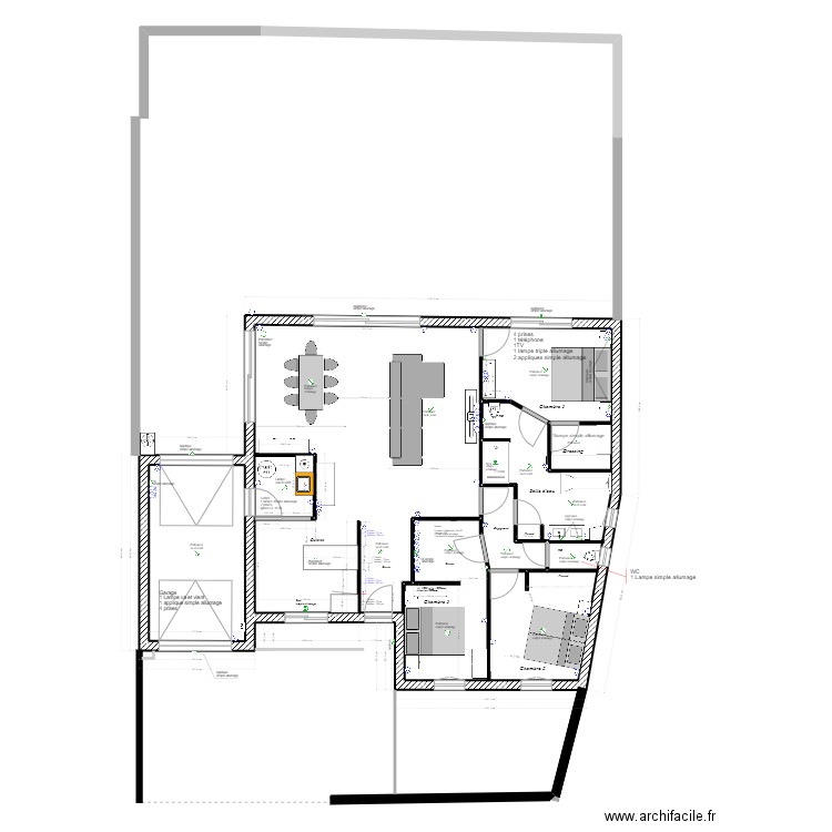 Maison St Sauveur bis. Plan de 0 pièce et 0 m2
