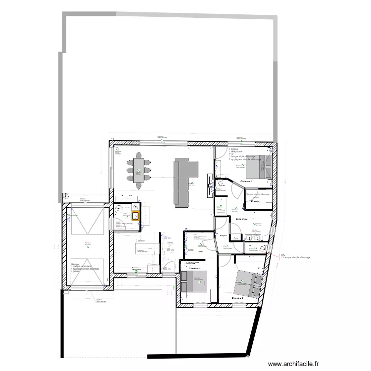 Maison St Sauveur bis. Plan de Maison St Sauveur bis. Plan de