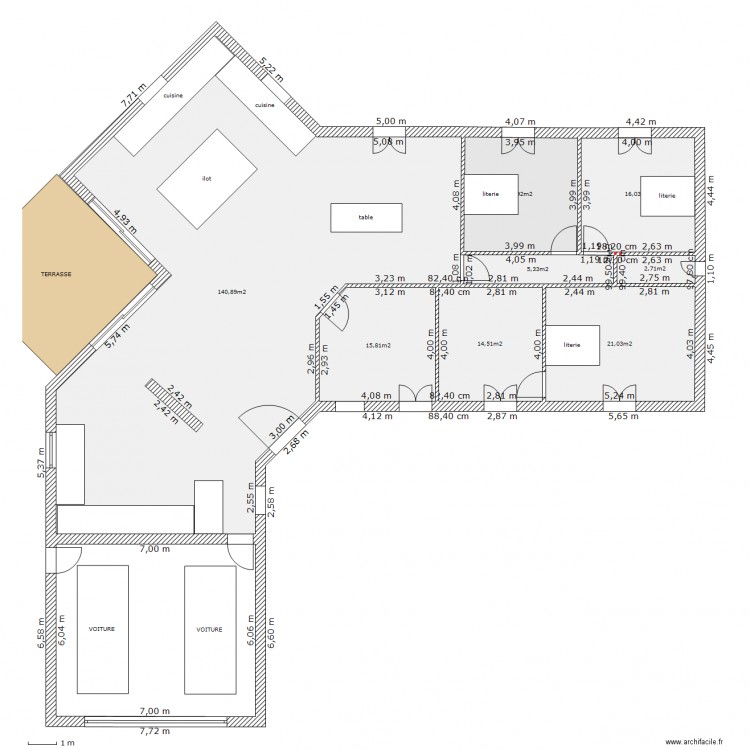 Maison doud. Plan de 0 pièce et 0 m2