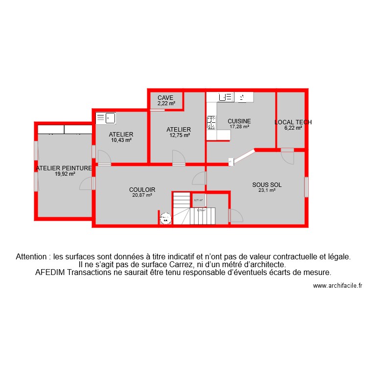 BI 7703 SOUS SOL PASCAL. Plan de 0 pièce et 0 m2