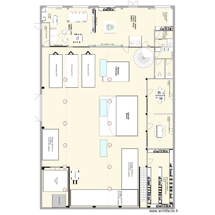 Arkegreen locaux RDC. Plan de 0 pièce et 0 m2