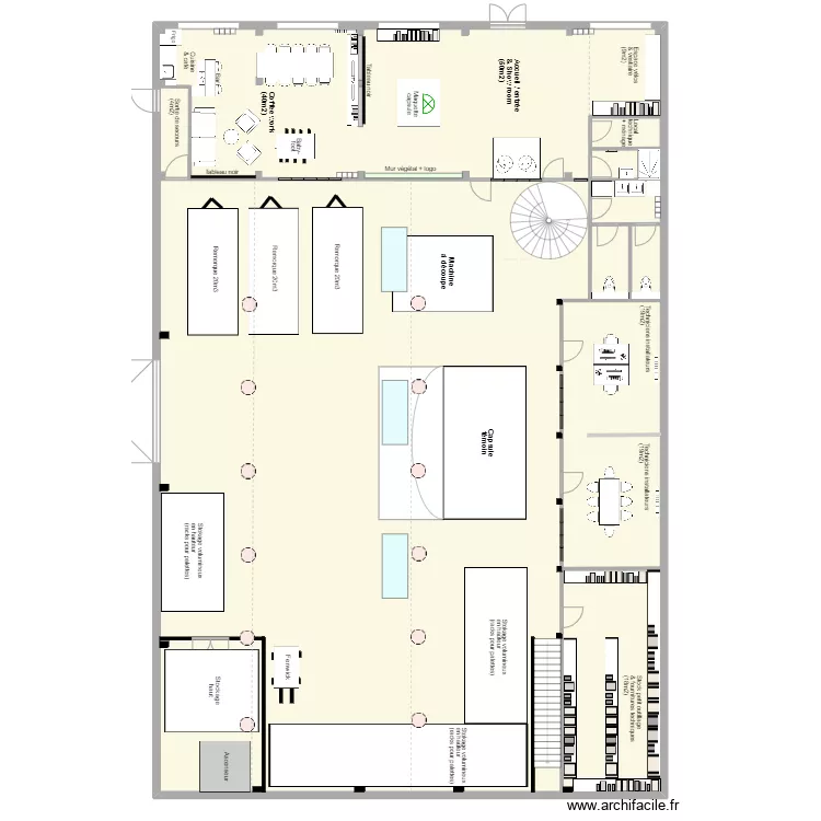 Arkegreen locaux RDC. Plan de 